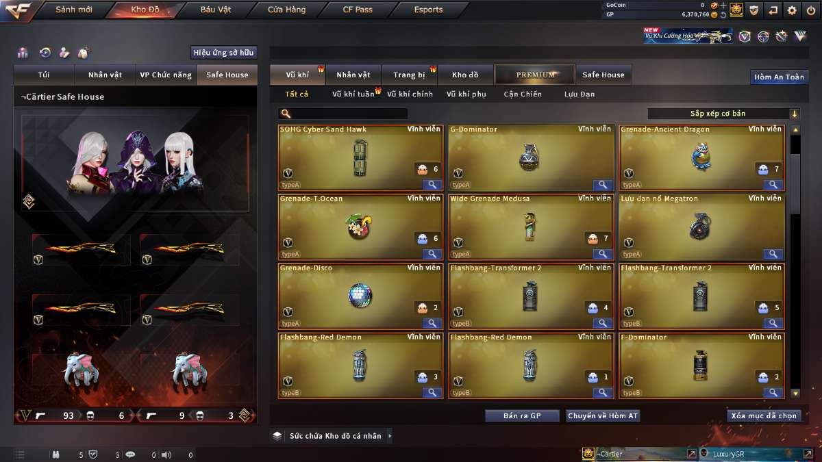 shop acc cf uy tin gia re